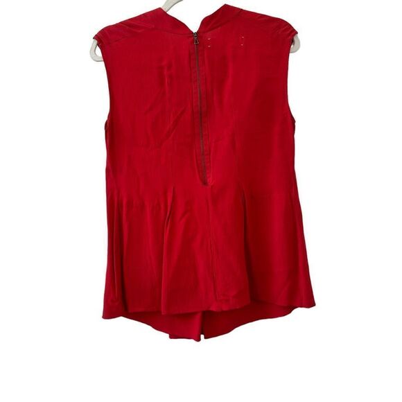 Marni Commessa Pleated Sleeveless Blouse Women’s Red Size 40 - Picture 2 of 7